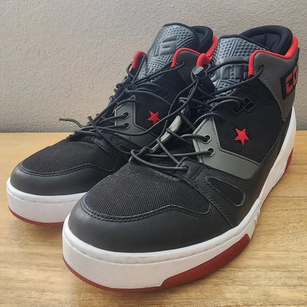 Converse Cons ERX 260 Mid Top Black Enamel Red Carbon Grey 165079c Shoes Mens 12
